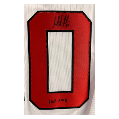 Martin Brodeur New Jersey Devils Autographed Reebok Away Jersey w/ HOF Inscription - JSA COA