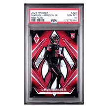 Marvin Harrison Jr PSA 10 2024 Panini Phoenix Red Fade Rookie RC #d/ 299 Card #226