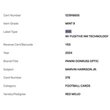 Marvin Harrison Jr PSA 9 2024 Panini Donruss Optic Red Mojo Card #276