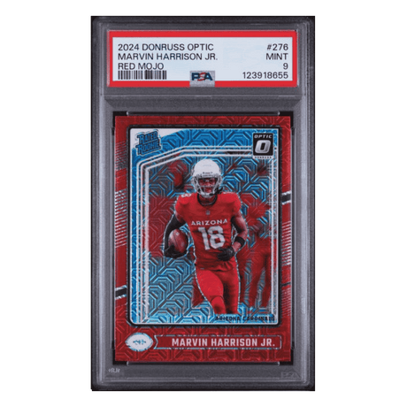 Marvin Harrison Jr PSA 9 2024 Panini Donruss Optic Red Mojo Card #276