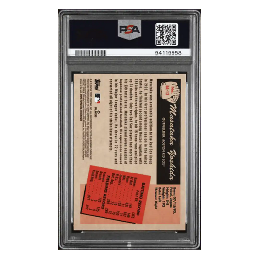 Masataka Yoshida PSA 10 2024 Topps Bowman 1955 Bowman Anime Card #BA13
