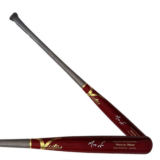 Masyn Winn St Louis Cardinals Autographed Cherry & Grey Victus Pro Reserve Maple Bat- Beckett COA