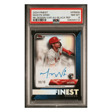 Masyn Winn PSA 8 2024 Topps Finest Rookie Design Variation Autographs #d/10 Card #FRMW