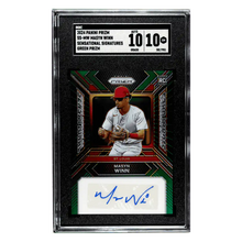 Masyn Winn SGC 8 2024 Panini Prizm Sensational Signatures Green Prizm Card #SS-MW