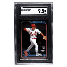 Masyn Winn SGC 9.5 2024 Topps Chrome Rookie RC Card #189