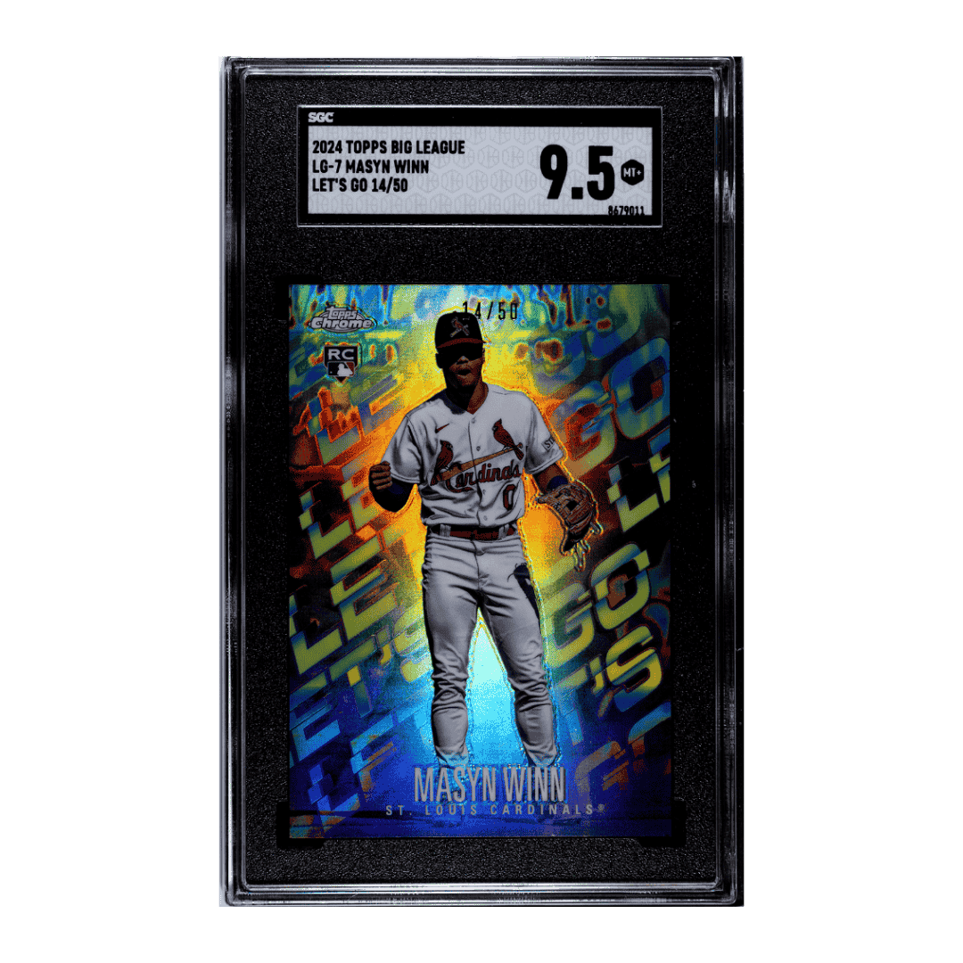 Masyn Winn SGC 9.5 2024 Topps Big League Lets Go 14/50 Card #LG-7