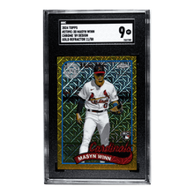 Masyn Winn SGC 9 2024 Topps Chrome '89 Design Gold Refractor 11/50 Card #2T89C-30