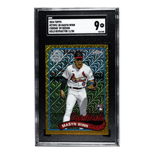 Masyn Winn SGC 9 2024 Topps Chrome '89 Design Gold Refractor 11/50 Card #2T89C-30