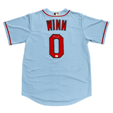 Masyn Winn St Louis Cardinals Autographed Nike Replica Alternate Light Blue Jersey - MLB COA