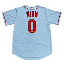 Masyn Winn St Louis Cardinals Autographed Nike Replica Alternate Light Blue Jersey - MLB COA