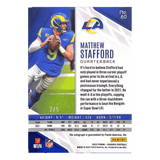 Matthew Stafford 2022 Panini Phoenix Green Autograph #D 2/5 Card #60