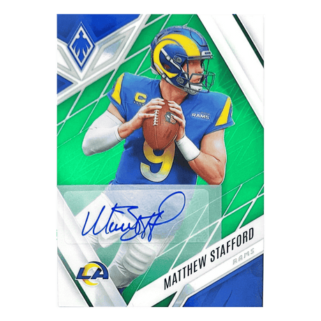Matthew Stafford 2022 Panini Phoenix Green Autograph #D 2/5 Card #60