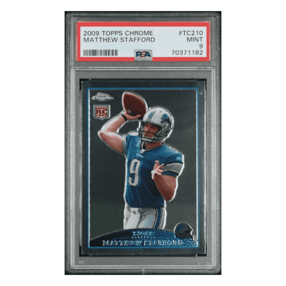 Matthew Stafford PSA 9 2009 Topps Chrome Card #TC210