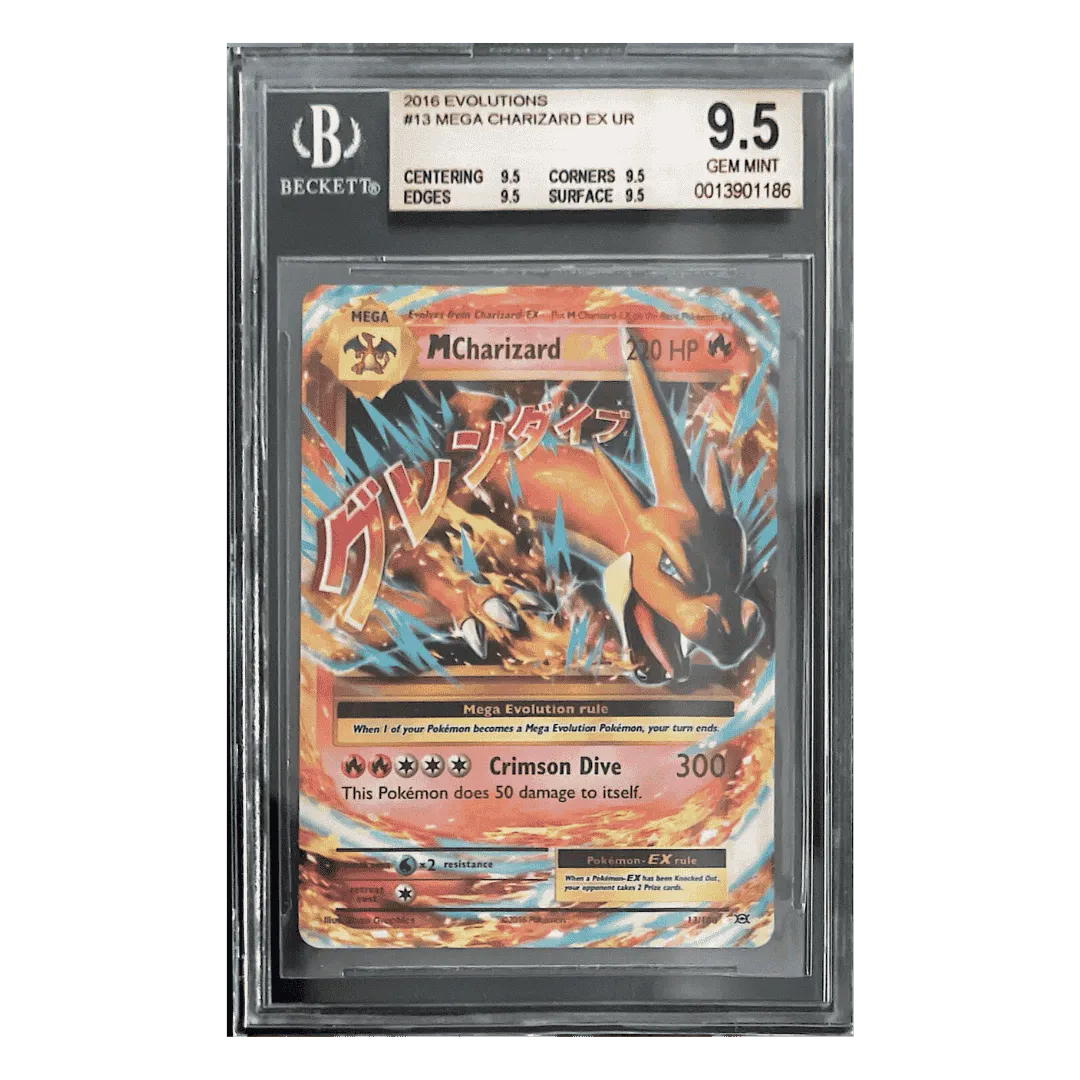 Mega Charizard EX UR BGS 9.5 2016 Pokemon Evolutions Card #13