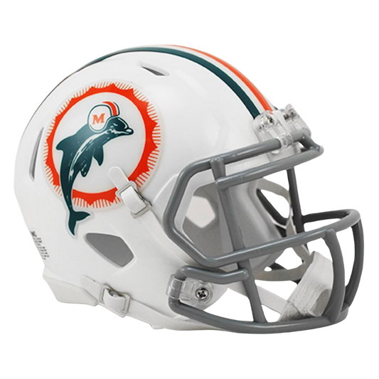Miami Dolphins 1972 Throwback Speed Riddell Mini Football Helmet