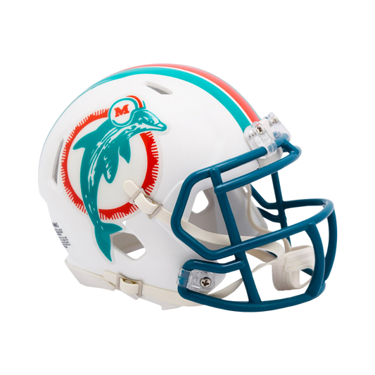 Miami Dolphins 1980-1996 Throwback Speed Riddell Mini Football Helmet