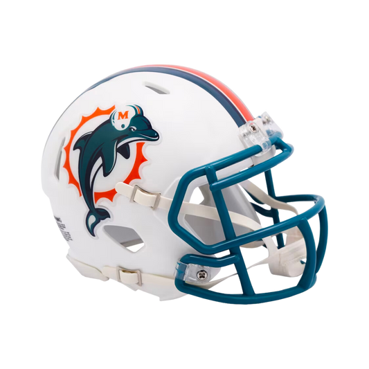 Miami Dolphins 1997-2012 Throwback Speed Riddell Mini Football Helmet