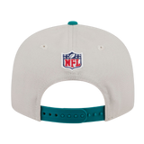 Miami Dolphins 2024 Sideline Historic New Era Beige 9FIFTY Adjustable Snapback Hat