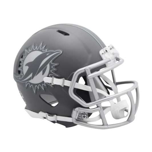 Miami Dolphins Slate Speed Riddell Mini Football Helmet