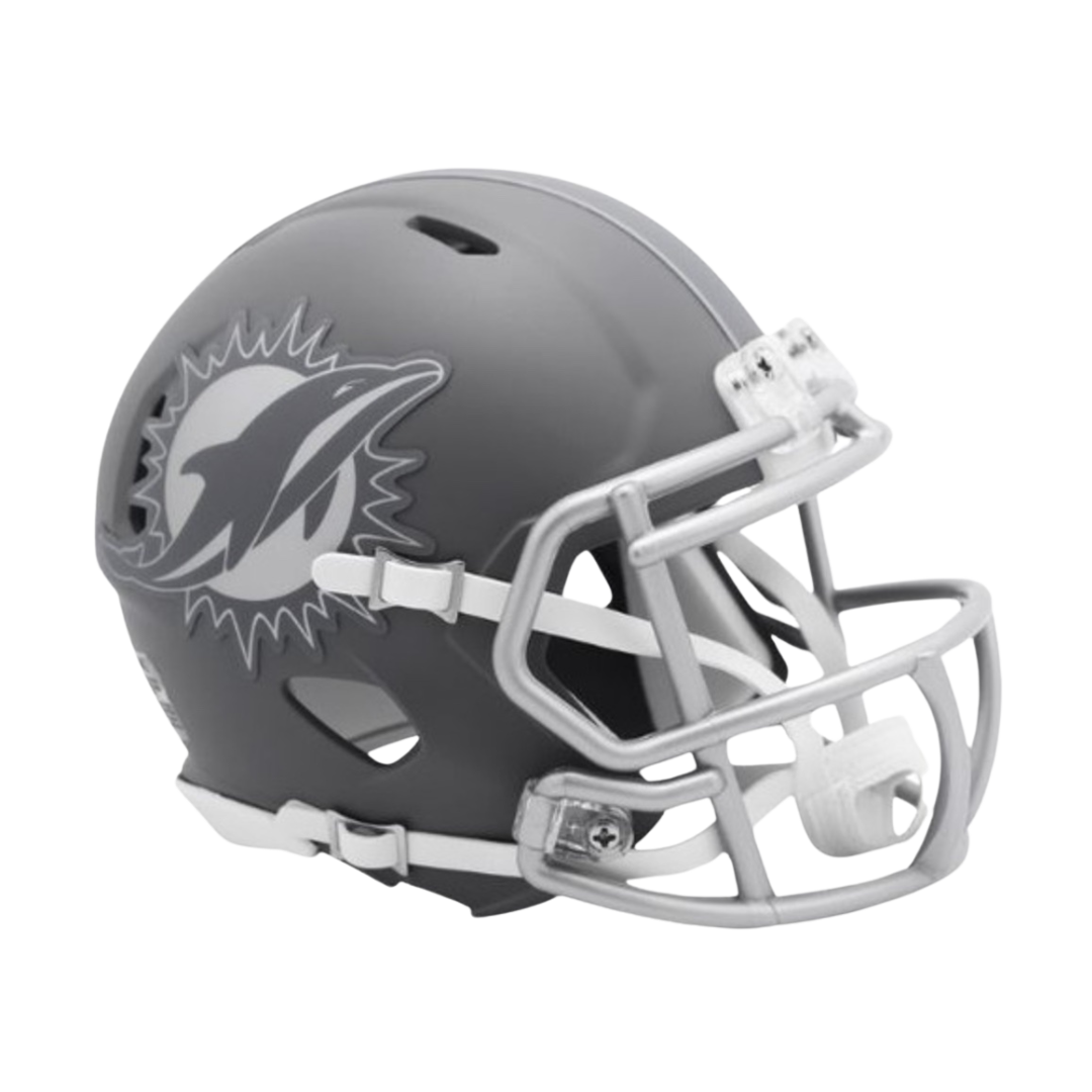 Miami Dolphins Slate Speed Riddell Mini Football Helmet