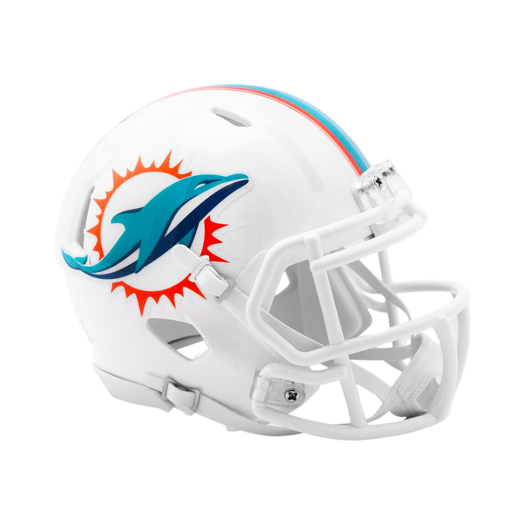 Miami Dolphins Speed Riddell Mini NFL Football Helmet