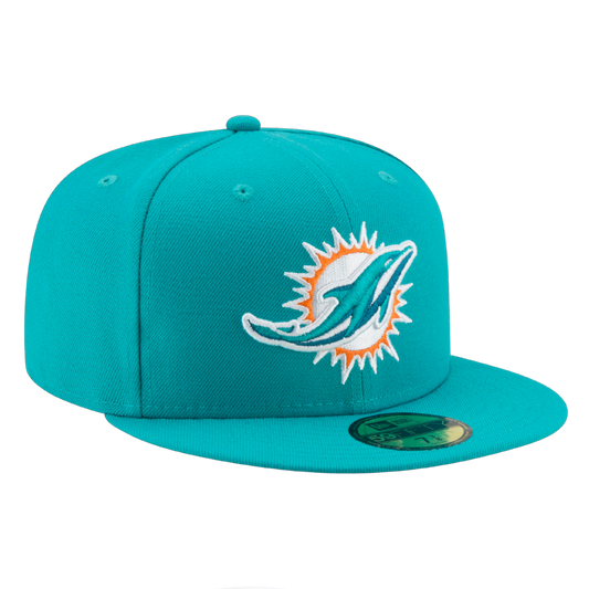 Miami Dolphins Teal Breeze 59FIFTY Fitted Hat