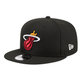 Miami Heat Eastern Conference Patch New Era Black 9FIFTY Adjustable Snapback Hat