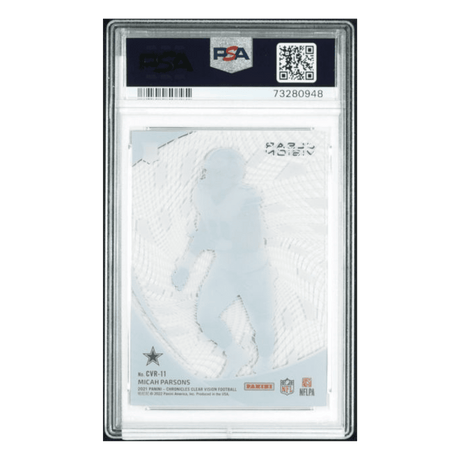 Micah Parsons PSA 10 2021 Panini Chronicles Clear Vision Rookies Card #CVR-11