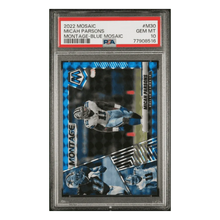 Micah Parsons PSA 10 2022 Panini Mosaic Montage Blue Mosaic #d/ 99 Card #M30