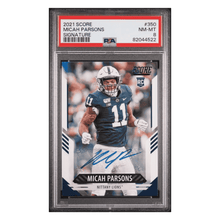 Micah Parsons PSA 8 2021 Score Signature Rookie RC Card #350