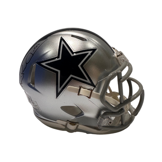 Michael Irvin Dallas Cowboys Autographed Mini Speed Helmet - Beckett COA