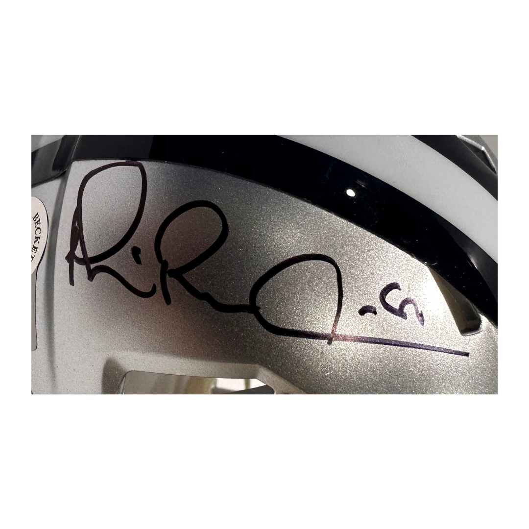 Michael Irvin Dallas Cowboys Autographed Mini Speed Helmet - Beckett COA