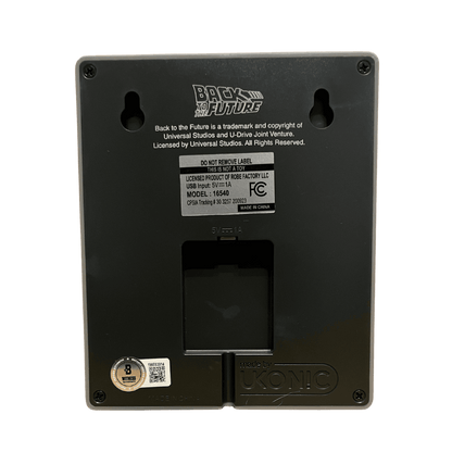 Michael J Fox Signed Back to the Future Flux Capacitor Light - Beckett COA