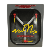 Michael J Fox Signed Back to the Future Flux Capacitor Light - Beckett COA
