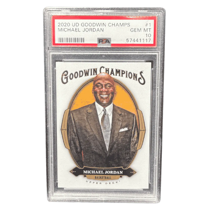 Michael Jordan PSA 10 2020 Upper Deck Goodwin Champs Card #1
