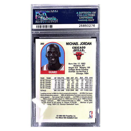 Michael Jordan PSA 9 1989 Hoops Card #200