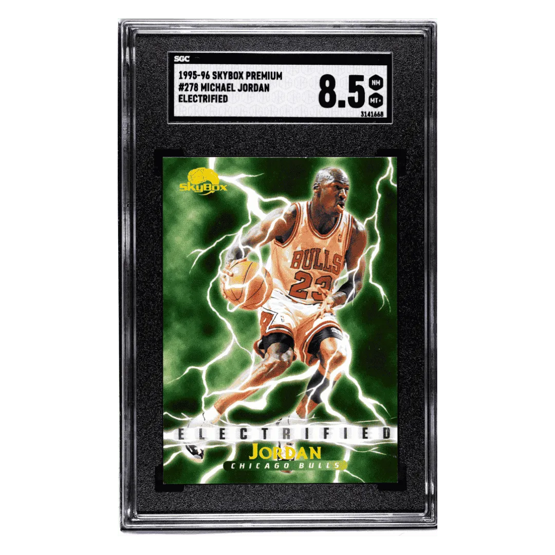 Michael Jordan SGC 8.5 1995-96 Skybox Premium Electrified Card #278