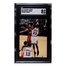 Michael Jordan SGC 8 1997-98 Upper Deck Collector's Choice Michael's Magic Card #395
