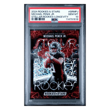 Michael Penix Jr PSA 10 2024 Panini Rookies & Stars Stellar Rookies Longevity Rookie RC Card #SRMPJ
