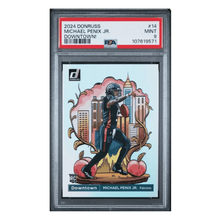 Michael Penix Jr PSA 9 2024 Panini Donruss Downtown! Rookie RC Card #14