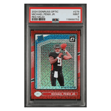 Michael Penix Jr PSA 9 2024 Panini Donruss Optic Rated Rookie Red Mojo Card #279