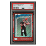 Michael Penix Jr PSA 9 2024 Panini Donruss Optic Rated Rookie Red Mojo Card #279