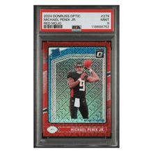 Michael Penix Jr PSA 9 2024 Panini Donruss Optic Rated Rookie Red Mojo Card #279