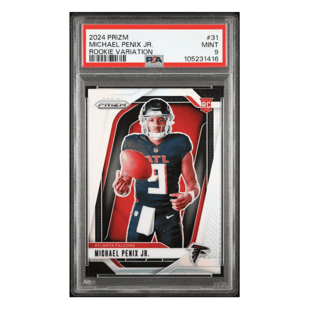 Michael Penix Jr PSA 9 2024 Panini Prizm Rookie Variation Rookie RC Card #31