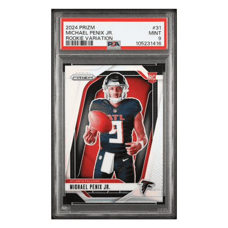 Michael Penix Jr PSA 9 2024 Panini Prizm Rookie Variation Rookie RC Card #31