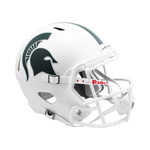 Michigan State Spartans Matte White Speed Riddell Mini Football Helmet