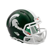 Michigan State Spartans Speed Satin Green Riddell Mini Football Helmet