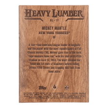 Mickey Mantle 2025 Topps Heavy Lumber Card #HL-17