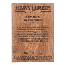 Mickey Mantle 2025 Topps Heavy Lumber Card #HL-17