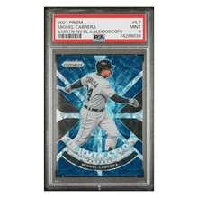 Miguel Cabrera PSA 9 2021 Panini Prizm Illumination Navy Black Kaleidoscope #d/ 35 Card #IL7